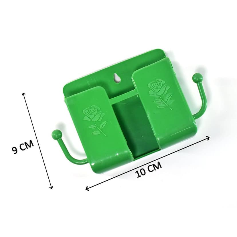 Wall Mounted Storage Box / Remote Storage Organizer Case with 2 Side Hanging Hooks (4 Pcs Set) view 6