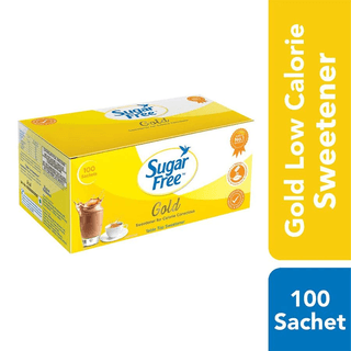 Sugar Free Gold Low Calorie Sweetner, 100 Sachet