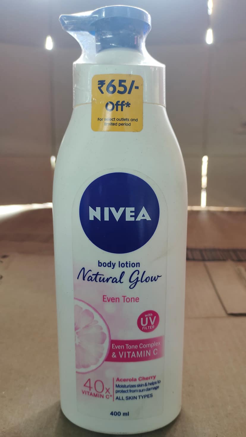 Nivea natural glow even tone body lotion