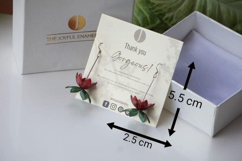 Floating Lotus Earrings view 3