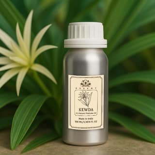 Essent Kewda Unisex Roll-On Attar 3.38 fl. oz. (100 ml) | Long-Lasting Natural Fragrance | Alcohol-Free Perfume Oil