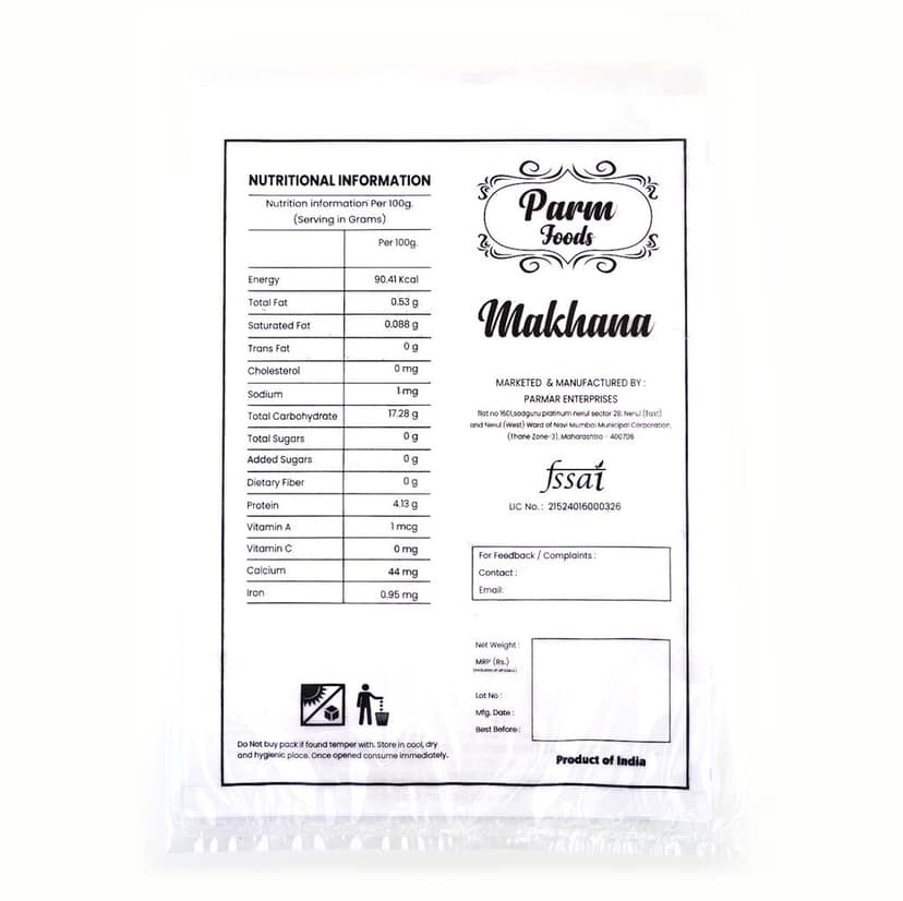 ParmFoods Makhana or Foxnuts or Lotus seed (pack of 2) view 4