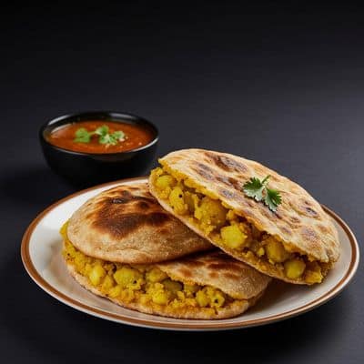 Amritsari Stuffed Aloo Kulcha