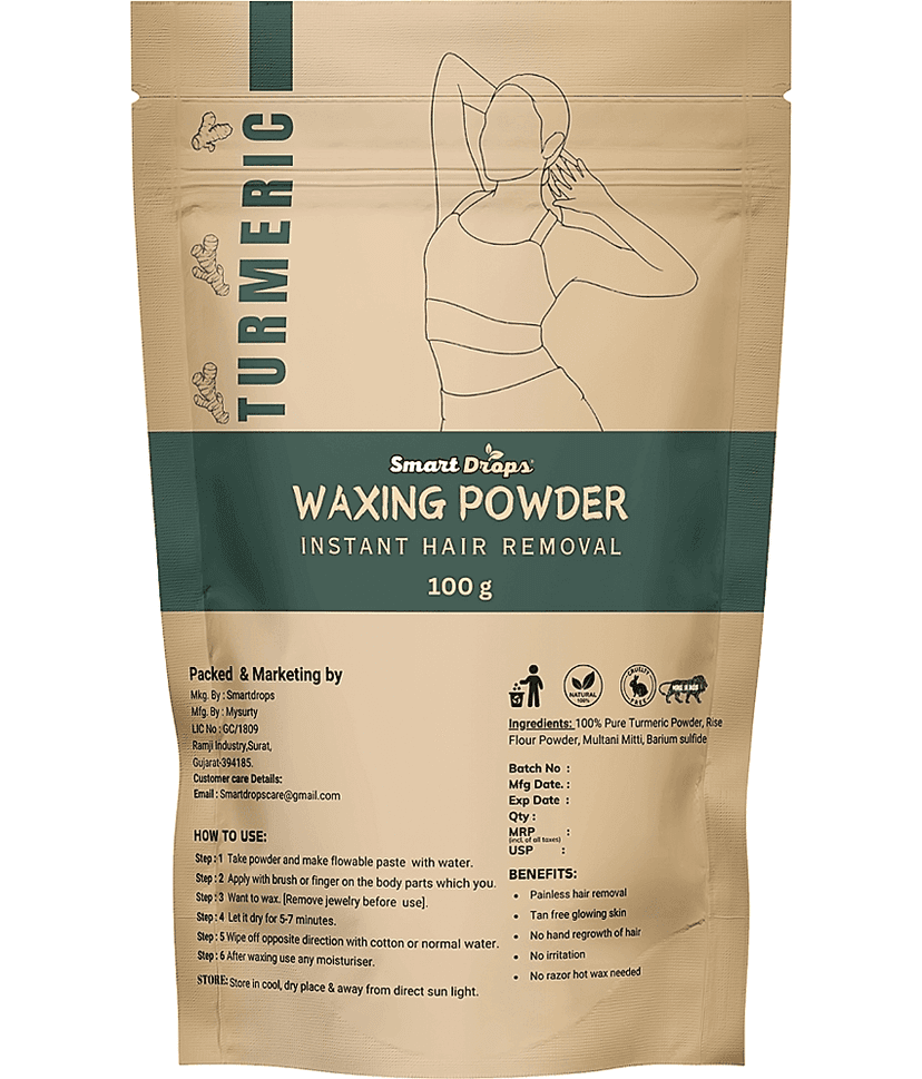 Smartdrops Organic Hair Removal Waxing for Men & Women 100 ( Pack of 1 ) view 2