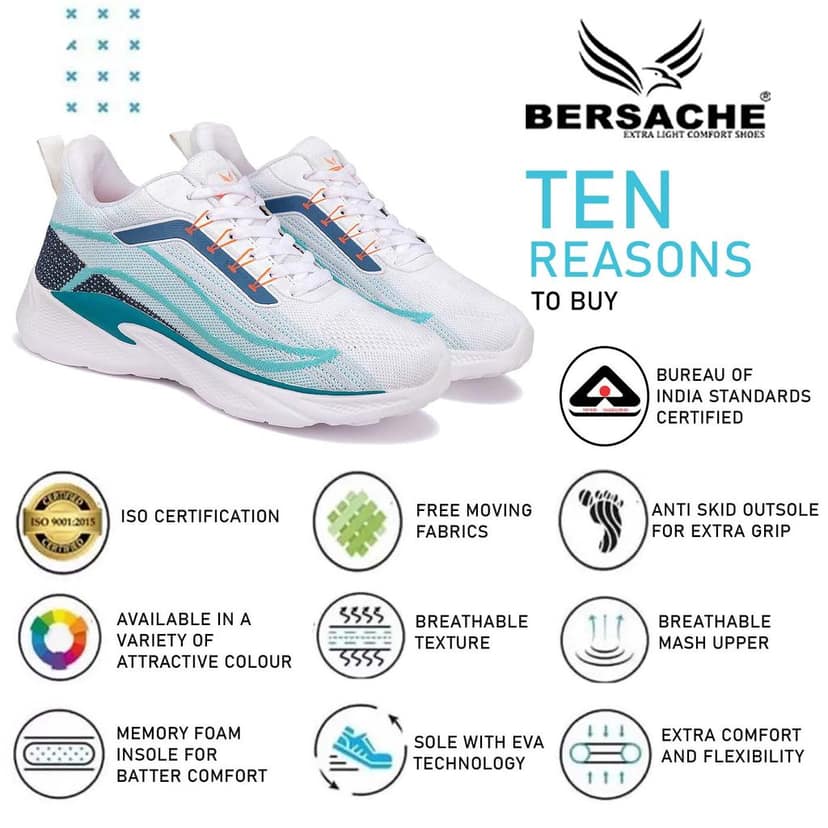 Bersache Premium Sports ,walking,Gym,cricket, Trending Running Shoes For Men's view 7