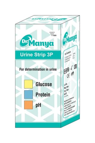 Wellness 3 Parameter Urine Test Strips for Glucose, Protein & pH Monitoring | 100 Urinalysis Strips for Kidney, Diabetes & Daily Health Screening