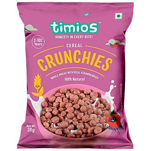 Timios Breakfast Cereals - Crunchies, 100% Natural & Healthy, 30 g