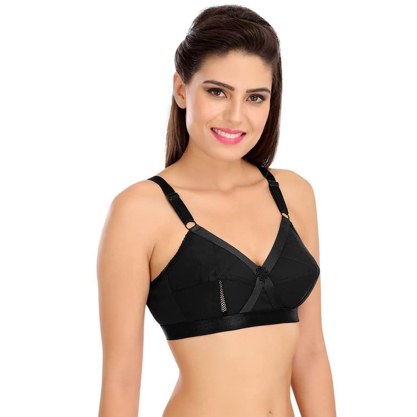 SONA Women's Perfecto Full Coverage Non Padded Cotton Minimizer Bra view 8