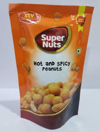 SSV Hot and Spicy Flavored Peanuts - 80gms - pack of 3