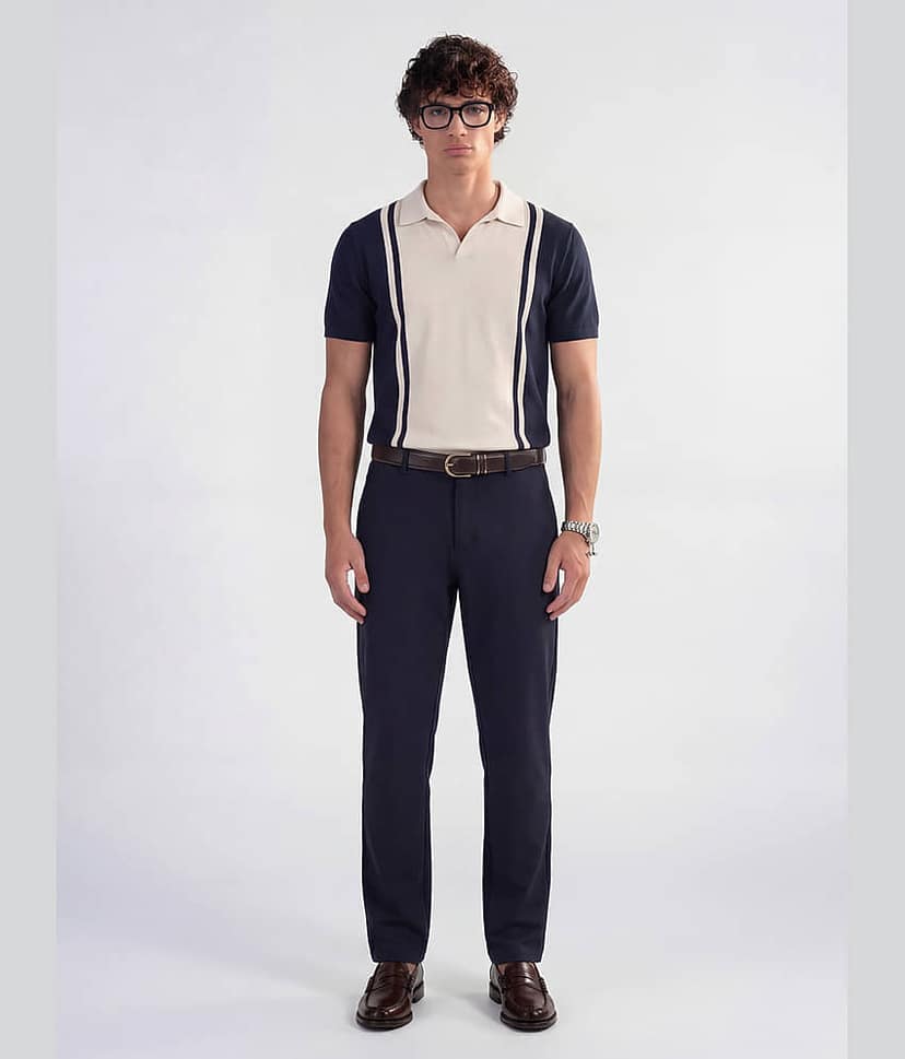 Highlander Slim Men's Formal Trouser - Blue ( Pack of 1 ) view 2