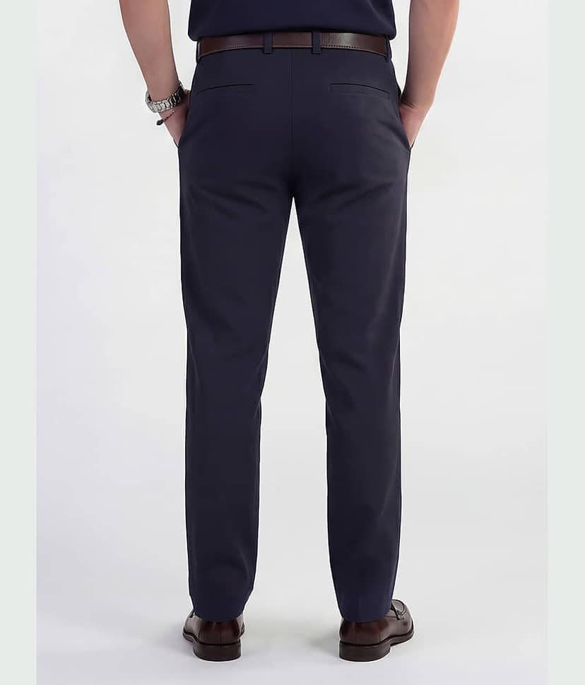 Highlander Slim Men's Formal Trouser - Blue ( Pack of 1 ) view 3