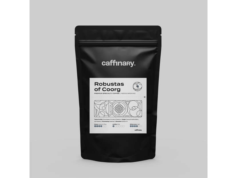 Robustas of Coorg - Roasted on 14/03 (Whole Beans ) - 150 Gram
