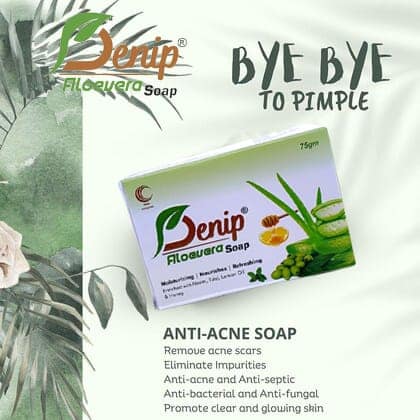 Denip Aloe Vera Soap for Acne free and Refreshed Skin (Pack of 2) view 4