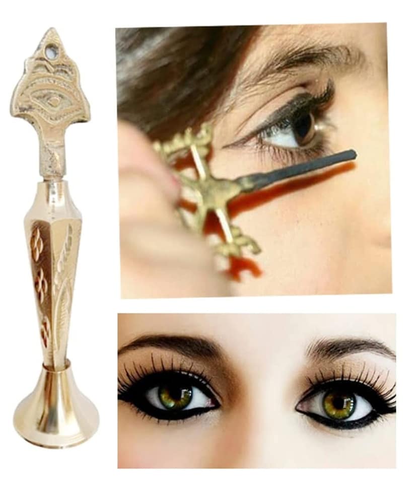 Mii Art brass surmedani with surma use in eye's muckap 1pes view 6