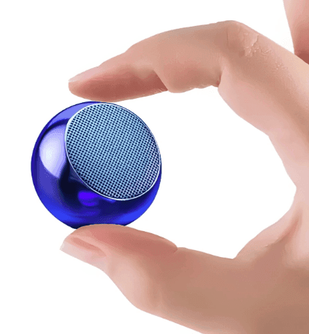 Mini Wireless Bluetooth Speaker with Heavy Metal Electroplating Round Speaker 10 W Bluetooth Laptop/Desktop Speaker (Multicolor, 2.0 Channel)
