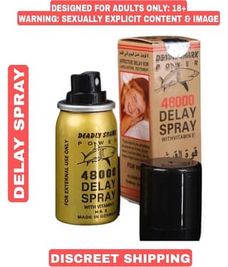 KAMAHOUSE DEADLY SH@RK POWER 48000 DELAY WITH VITAMIN-E SPRAY FOR MEN