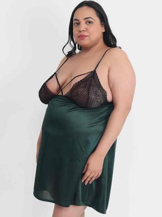 Klamotten Women's Plus Size Babydoll Dress BB39Gb