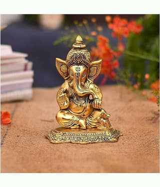 Fashion Bizz Ganesha Idolgood Luck Vastu Decoration Showpiece Decorative Showpiece - 16 cm