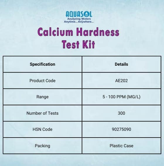 AE202 Aquasol Calcium Hardness Test kit view 3