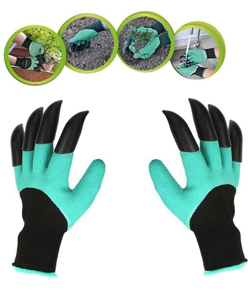 Sitarama Unisex Multicolor Woolen Garden Gloves For Winters view 2