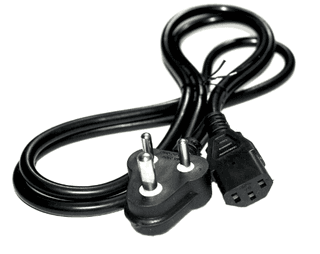 Desktop Power Cable, 3 Pin Type Connector, 300W Max Load Capacity, 1.5M Length Computer Power Cable Cord for Desktops, PCs, Printers, and Monitors 1.5meter cable