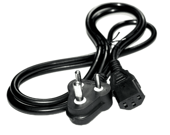 Desktop Power Cable, 3 Pin Type Connector, 300W Max Load Capacity, 1.5M Length Computer Power Cable Cord for Desktops, PCs, Printers, and Monitors 1.5meter cable