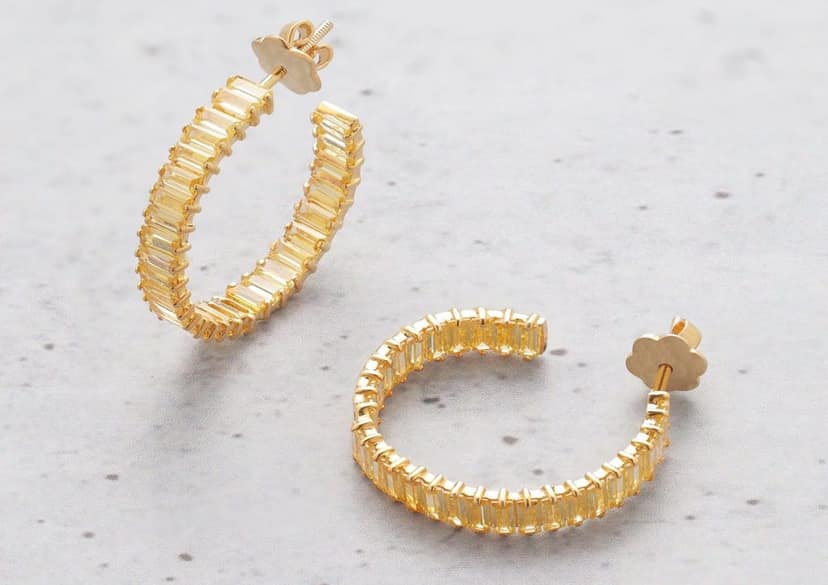 Luminous Hoop Earrings - Pastel Colours