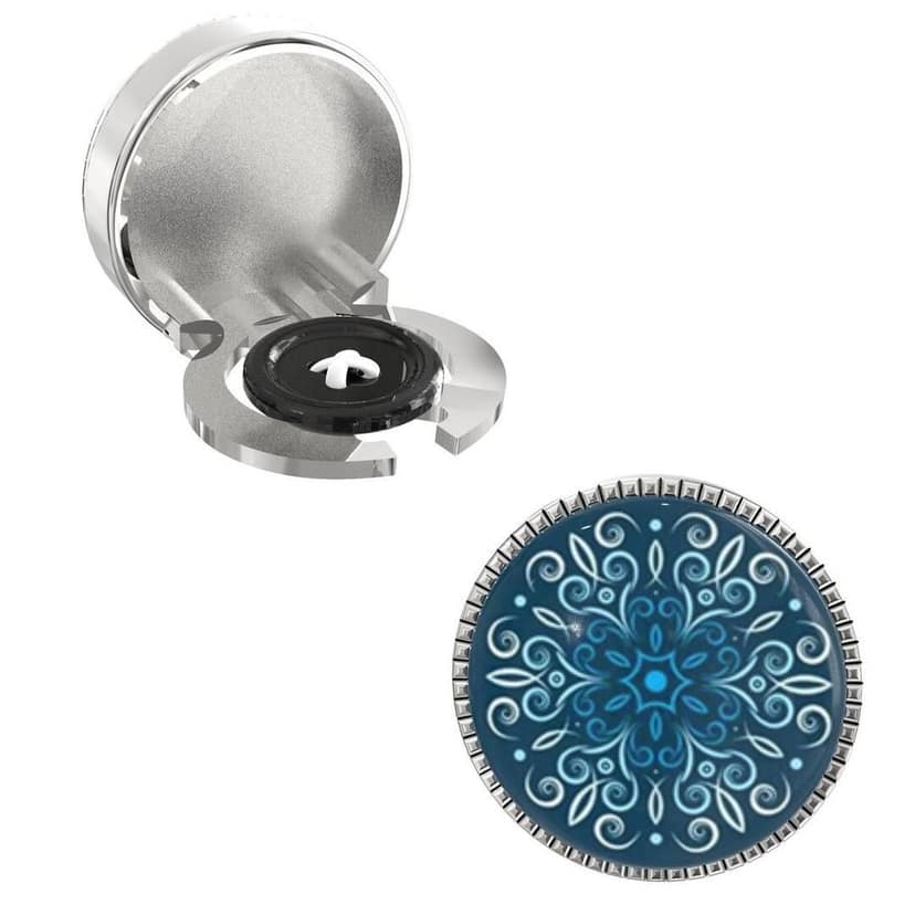 The Smart Buttons - Shirt Button Cover Cufflinks for Men - Motifs Design Pattern
