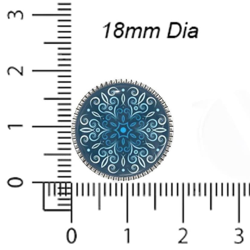 The Smart Buttons - Shirt Button Cover Cufflinks for Men - Motifs Design Pattern view 6