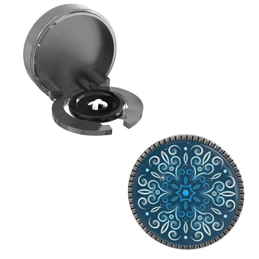 The Smart Buttons - Shirt Button Cover Cufflinks for Men - Motifs Design Pattern view 7