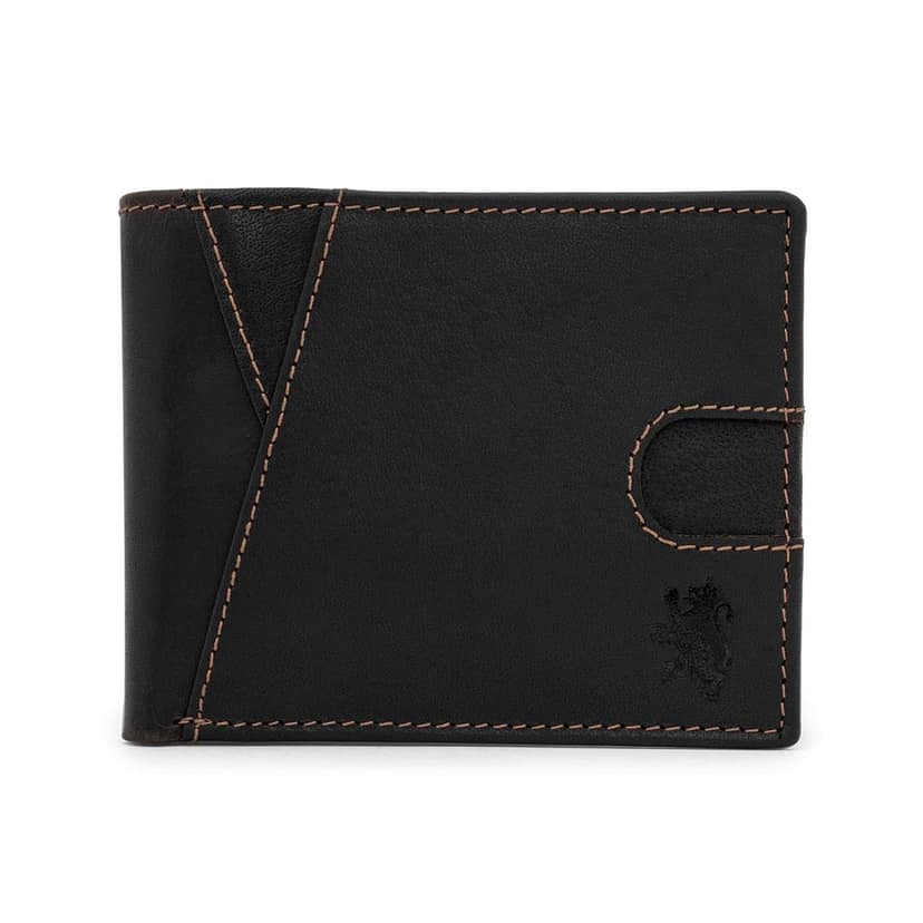 Red Tape Brown Men's Bifold Leather Wallet with RFID Blocking | Slim Genuine Leather Wallet for Men with Card Slots, Secret Pocket & Currency Compartment