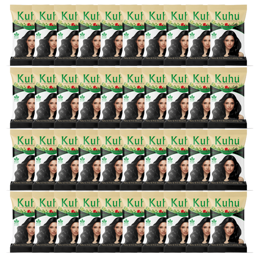 KUHU Herbal No Ammonia Hair Color Natural Black view 3