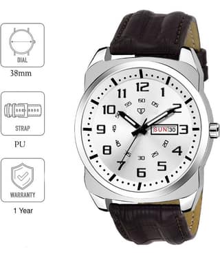 Walrus Large Size Dial Leather Analog Men's Watch