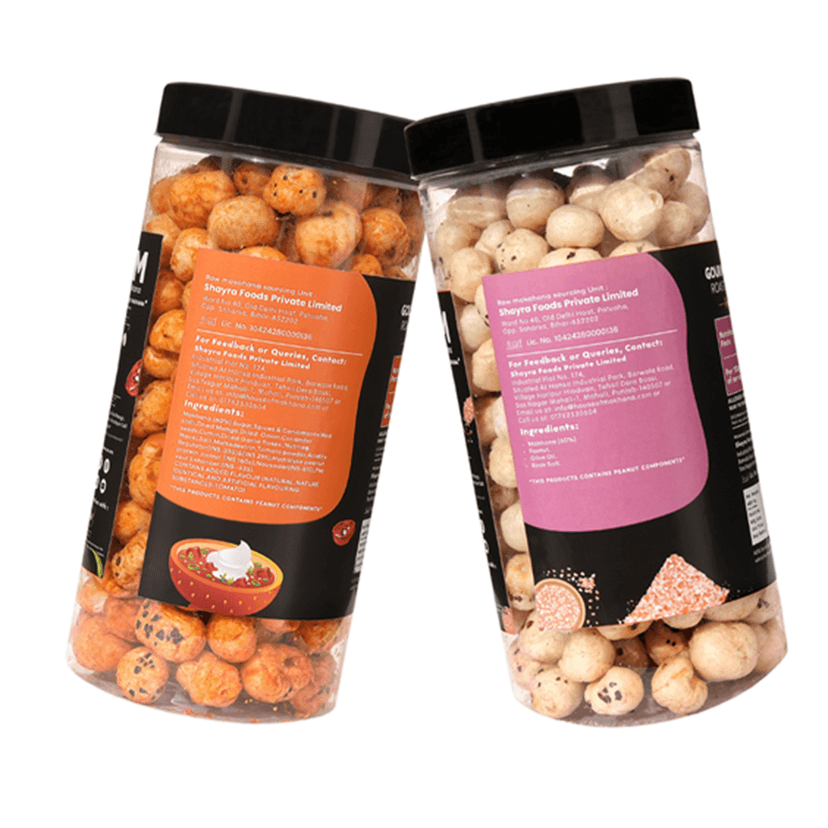 GOURMET MAKHANA Roasted in Olive Oil | Flavors Himalayan Salt & Peri Peri | Combo Of 2, 65g Each. - 130 gm view 2