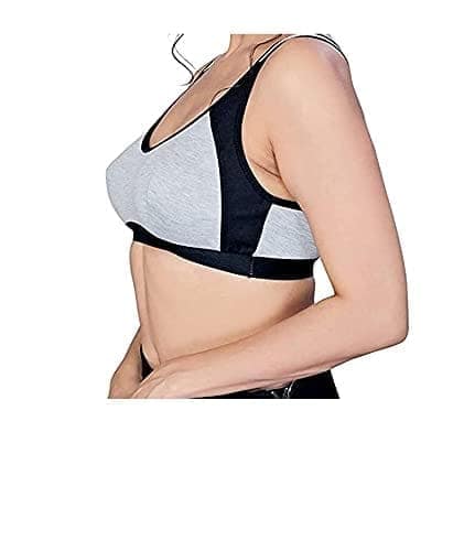 Fashion Bones- Women Stylish Non-Padded Anti Sagging Breathable Non Wired Full Coverage Workout Yoga Sports Bra Ladies Lingerie - (Black/Red/Pink) Pack of 6 view 4
