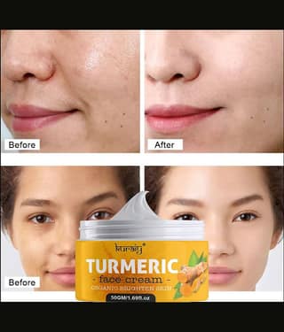 KURAIY Turmeric Facial Care Kit Facial Mud Masks Deep Cleaning Facial Cream