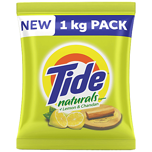 Tide Naturals Washing Detergent Powder - Lemon & Chandan, 1 kg