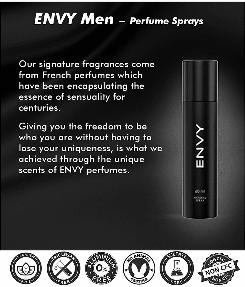 Envy Eau De Parfum (EDP) Fresh -Fragrance For Men ( Pack of 2 ) view 2