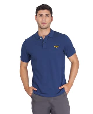 Solid Polo Shirt - WASHED PETROL