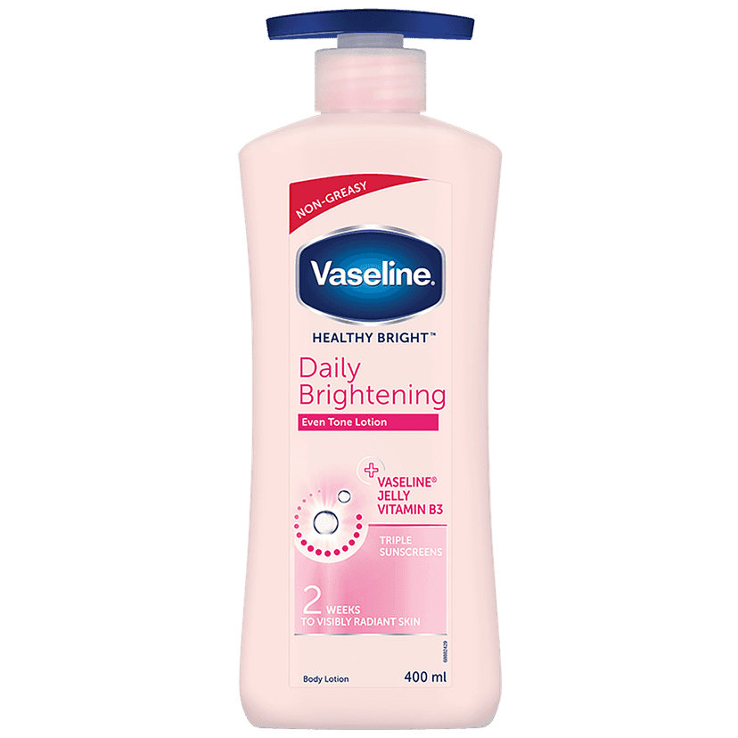 Vaseline Healthy Bright Daily Brightening Even Tone Body Lotion - Radiant Skin + Vaseline Jelly, Vitamin B3, Triple Sunscreens, 400 Ml view 2