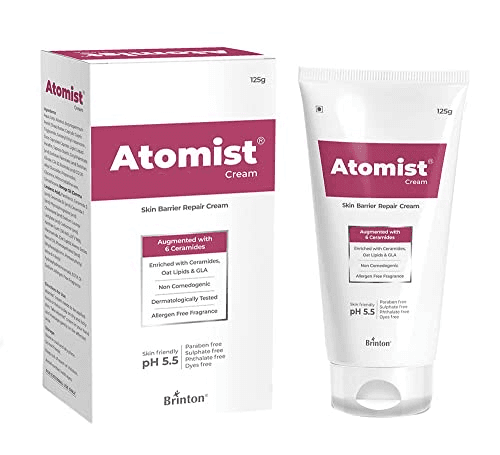 Brinton Atomist Skin Barrier Repair Cream 125 gm | Enriched with Ceramides Oats Lipids & GLA