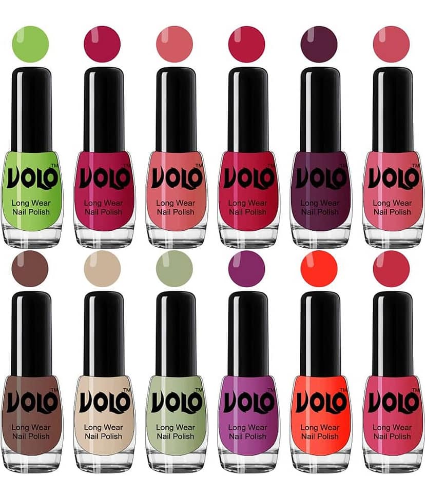 VOLO Best Affordable FullYear Collection Nail Polish Combo 12 Pcs Multi Glossy 60 mL