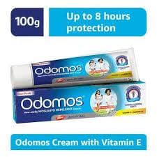 Dabur Odomos Non-Sticky Mosquito Repellent Cream With Vitamin E & Almond, 100 G