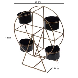 Diamond Metal Planter Set of 3