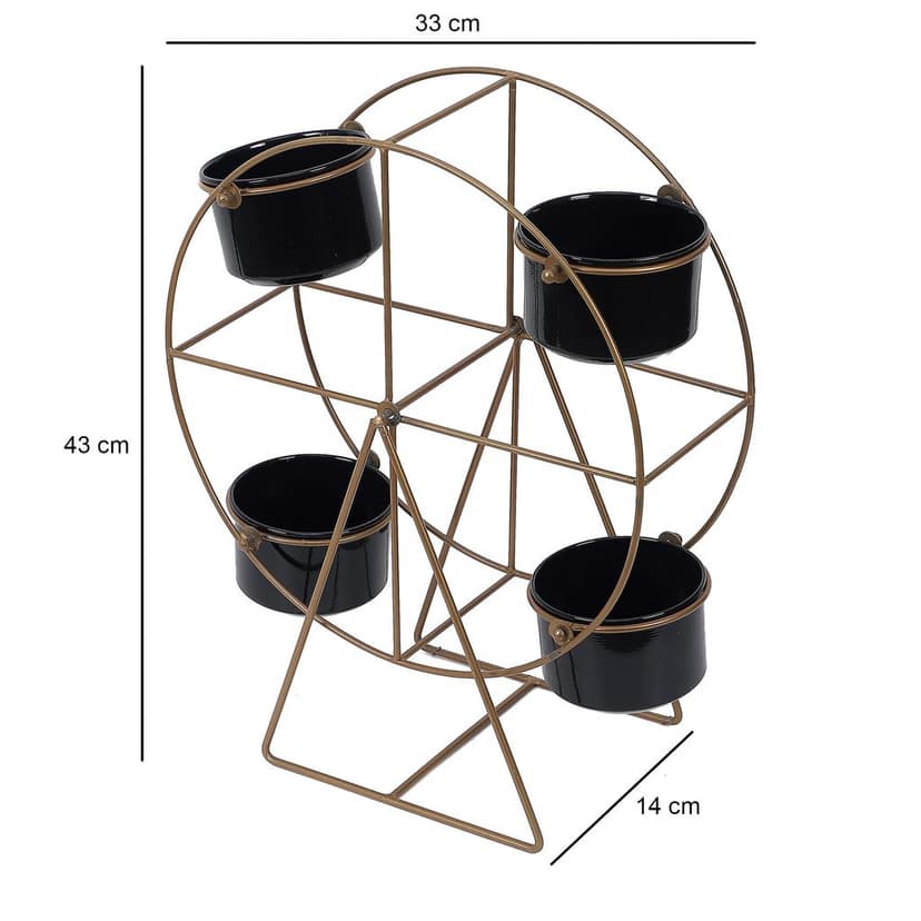 Diamond Metal Planter Set of 3