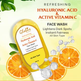 Globus Remedies Hyaluronic Acid & Vitamin C Face wash 100 ml