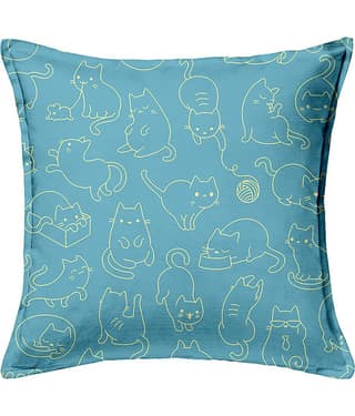 Houzzcode - Water Repellent Yellow Polyester Pillow Covers 40x40x3 ( Pack of 1 )