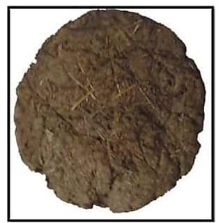 Pure Cow Dung Cakes - Gobar Upla for Hawan and Indian Rituals Dia(11 Pieces)