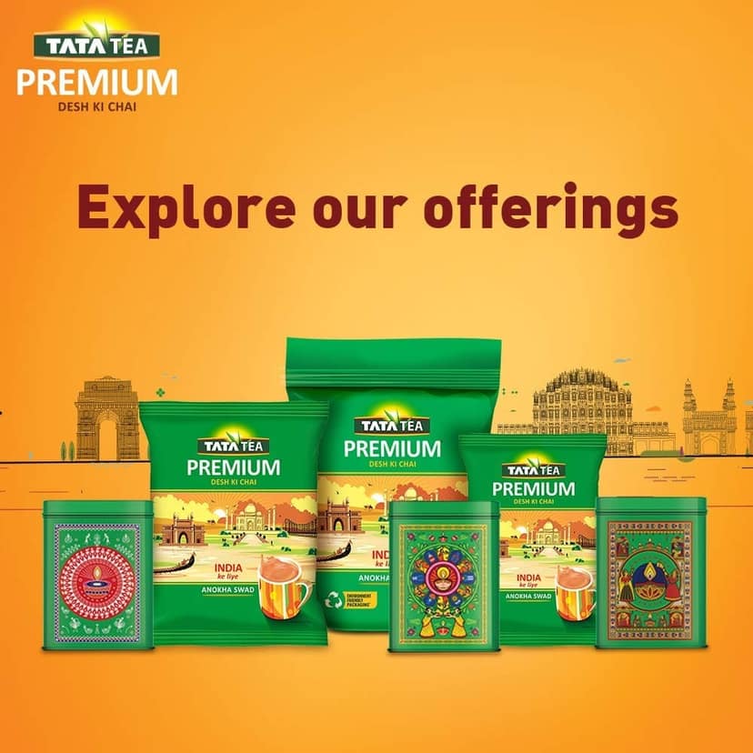 Tata Tea Premium Loose Leaves Desh Ki Chai Unique Blend Crafted For Chai Lovers Across India Black Tea 1Kg view 4