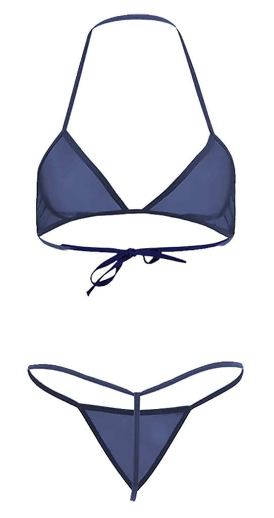 Plain Satin Bra Panty Bikini Set view 8